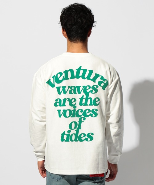 BAYFLOW(ベイフロー)の「レタープリントL/S TEE 2(Tシャツ/カットソー・メンズ・ホワイト/ネイビー/ベージュ・SMALL/MEDIUM/LARGE)」の11枚目の写真