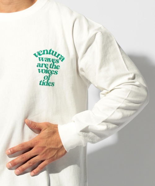 BAYFLOW(ベイフロー)の「レタープリントL/S TEE 2(Tシャツ/カットソー・メンズ・ホワイト/ネイビー/ベージュ・SMALL/MEDIUM/LARGE)」の13枚目の写真