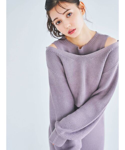 dazzlin（ダズリン）の「4WAYカーデセミマーメイドワンピース（ワンピース・レディース・モカ/ブラウン/ベージュ/グレー/グリーン/ライトグレー/クリーム・FREE）」の17枚目の写真