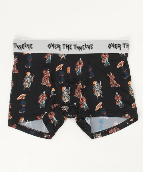 OVER THE TWELVE（オーバーザトゥウェルブ）の「OVER THE TWELVE/オーバー ザ トゥエルヴ/KUNIYOSHI vs KUNISADA（その他アンダーウェア/インナー・メンズ・ブラック/ワイン・MEDIUM/LARGE/X-LARGE）」の2枚目の写真