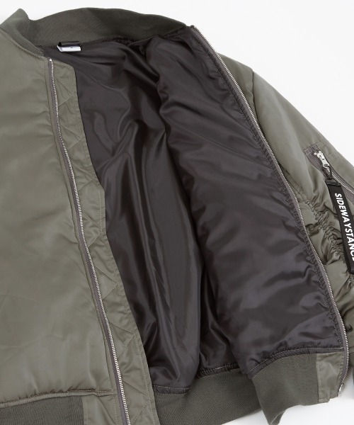 SIDEWAY STANCE（サイドウェイスタンス）の「【SIDEWAY STANCE】ビッグシルエット MA-1 ミリタリー ジャケット（MA-1・メンズ・カーキ/ブラック・LARGE/MEDIUM）」の16枚目の写真
