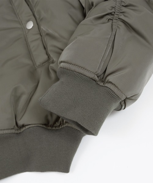 SIDEWAY STANCE（サイドウェイスタンス）の「【SIDEWAY STANCE】ビッグシルエット MA-1 ミリタリー ジャケット（MA-1・メンズ・カーキ/ブラック・LARGE/MEDIUM）」の12枚目の写真