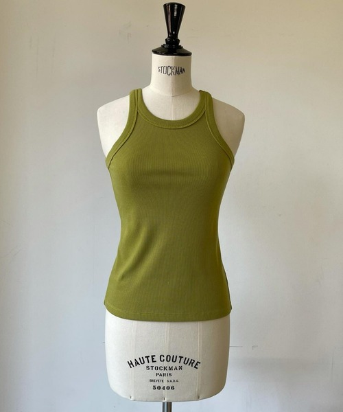 AIC.(エーアイシー)の「【再入荷】カットリブアメスリタンクトップ(タンクトップ・レディース・ブラック/パープル/オフホワイト/ブラウン/グリーン/ブルー/オレンジ・FREE)」の18枚目の写真