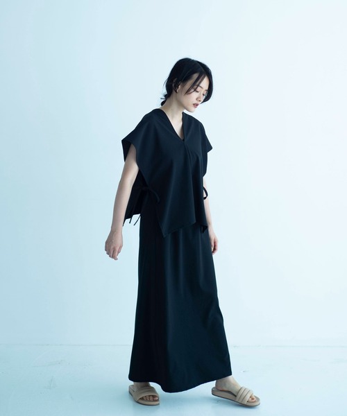 ONEME（ワンム）の「【 ONEME 】ロングスカートセットアップ（スカート・レディース・ブラック/オリーブ・FREE）」の2枚目の写真