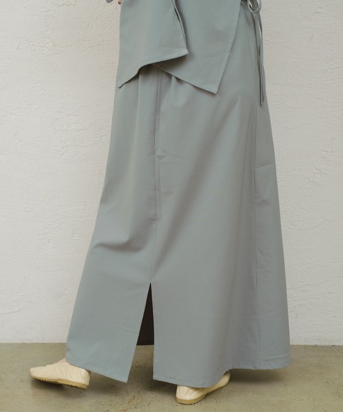 ONEME（ワンム）の「【 ONEME 】ロングスカートセットアップ（スカート・レディース・ブラック/オリーブ・FREE）」の15枚目の写真