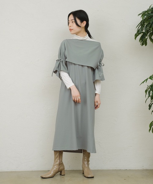 ONEME（ワンム）の「【 ONEME 】ロングスカートセットアップ（スカート・レディース・ブラック/オリーブ・FREE）」の17枚目の写真