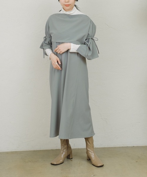 ONEME（ワンム）の「【 ONEME 】ロングスカートセットアップ（スカート・レディース・ブラック/オリーブ・FREE）」の16枚目の写真