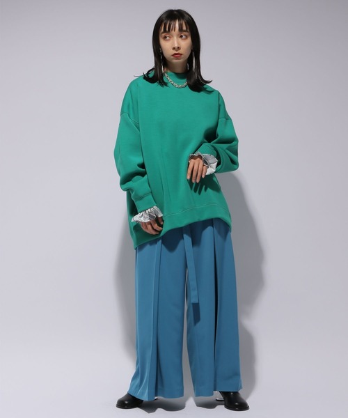 HARE(ハレ)の「センタータックワイドパンツ(HARE)(その他パンツ・レディース・ブラック/ブルー・FREE)」の13枚目の写真