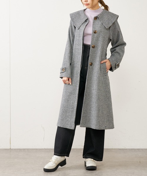 OLIVE des OLIVE（オリーブデオリーブ）の「スタイルアップデニムワイドパンツ（デニムパンツ・レディース・ブラック/サックスブルー/ワンウォッシュ/ラベンダー・FREE）」の11枚目の写真