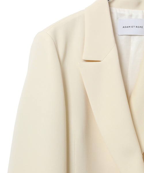 ADAM ET ROPE'（アダムエロペ）の「ワイドスリーブダブルブレストジャケット（テーラードジャケット・レディース・キナリ/ブラック・38/36）」の13枚目の写真