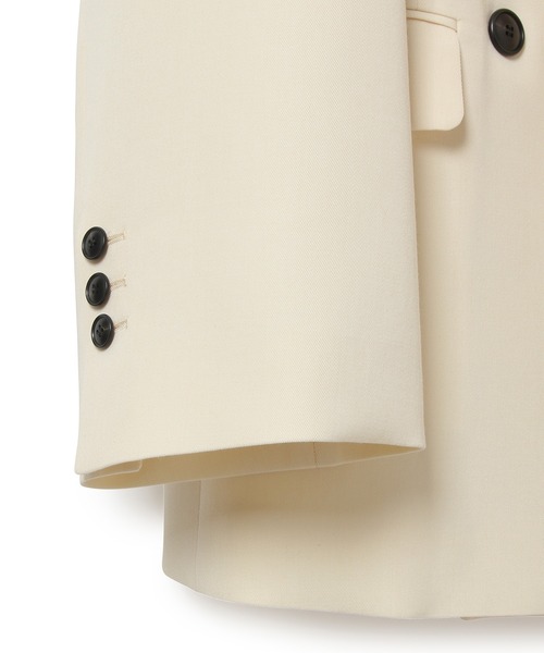 ADAM ET ROPE'（アダムエロペ）の「ワイドスリーブダブルブレストジャケット（テーラードジャケット・レディース・キナリ/ブラック・38/36）」の14枚目の写真