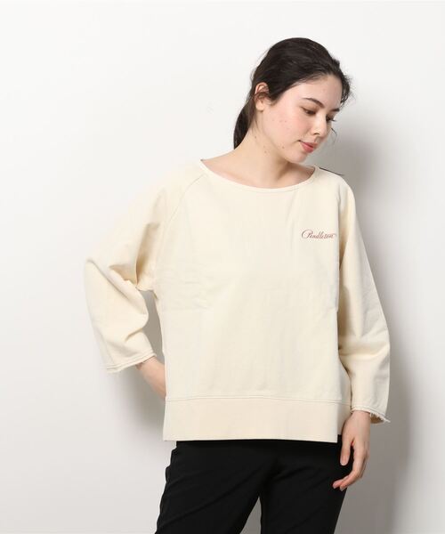 PENDLETON（ペンドルトン）の「PENDLETON/ペンドルトン　ピグメントルーズプルオーバー　PIGMENT LOOSE PULLOVER　2175-7102（Tシャツ/カットソー・レディース・グリーン/アイボリー/コーラル・FREE）」の9枚目の写真