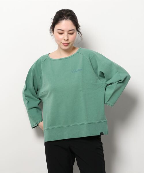 PENDLETON（ペンドルトン）の「PENDLETON/ペンドルトン　ピグメントルーズプルオーバー　PIGMENT LOOSE PULLOVER　2175-7102（Tシャツ/カットソー・レディース・グリーン/アイボリー/コーラル・FREE）」の10枚目の写真
