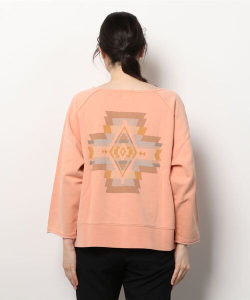 PENDLETON（ペンドルトン）の「PENDLETON/ペンドルトン　ピグメントルーズプルオーバー　PIGMENT LOOSE PULLOVER　2175-7102（Tシャツ/カットソー・レディース・グリーン/アイボリー/コーラル・FREE）」の11枚目の写真