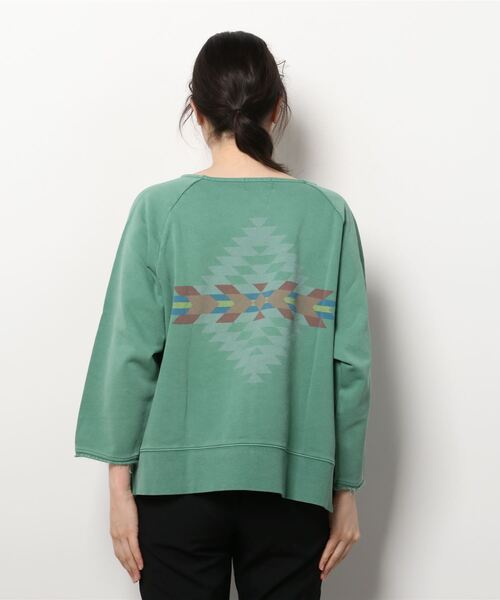 PENDLETON（ペンドルトン）の「PENDLETON/ペンドルトン　ピグメントルーズプルオーバー　PIGMENT LOOSE PULLOVER　2175-7102（Tシャツ/カットソー・レディース・グリーン/アイボリー/コーラル・FREE）」の18枚目の写真