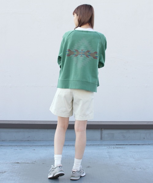 PENDLETON（ペンドルトン）の「PENDLETON/ペンドルトン　ピグメントルーズプルオーバー　PIGMENT LOOSE PULLOVER　2175-7102（Tシャツ/カットソー・レディース・グリーン/アイボリー/コーラル・FREE）」の20枚目の写真