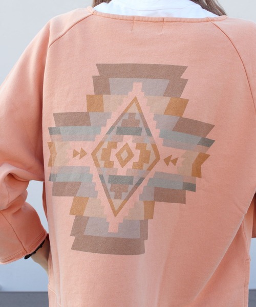 PENDLETON（ペンドルトン）の「PENDLETON/ペンドルトン　ピグメントルーズプルオーバー　PIGMENT LOOSE PULLOVER　2175-7102（Tシャツ/カットソー・レディース・グリーン/アイボリー/コーラル・FREE）」の12枚目の写真