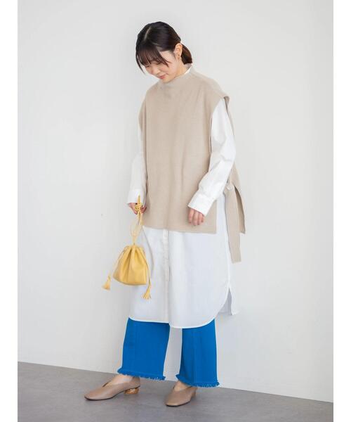 Green　Parks（グリーンパークス）の「裾ほつれカラーツイルパンツ＊（その他パンツ・レディース・レッド/ブルー・S/M/L）」の17枚目の写真