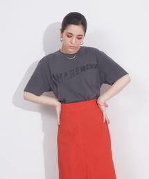 NOMINE | ガーメントダイヴィンテージプリントTシャツ(Tシャツ/カットソー)