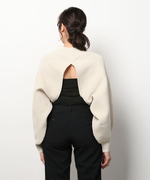 AS KNOW AS PINKY（アズノゥアズピンキー）の「重ねて２ＷＡＹライトニットプルオーバー（ニット/セーター・レディース・オフホワイト/ライトグリーン/パープル/ピンクベージュ・FREE）」の12枚目の写真