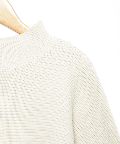 AS KNOW AS PINKY（アズノゥアズピンキー）の「重ねて２ＷＡＹライトニットプルオーバー（ニット/セーター・レディース・オフホワイト/ライトグリーン/パープル/ピンクベージュ・FREE）」の6枚目の写真