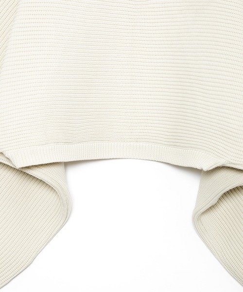 AS KNOW AS PINKY（アズノゥアズピンキー）の「重ねて２ＷＡＹライトニットプルオーバー（ニット/セーター・レディース・オフホワイト/ライトグリーン/パープル/ピンクベージュ・FREE）」の5枚目の写真