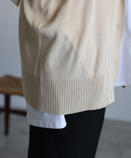 r.（アールドット）の「リネンタッチセーラーカラーノースリーブニットトップス（ベスト・レディース・ライトグレー/ブラック/ネイビー/ライトベージュ・FREE）」の18枚目の写真
