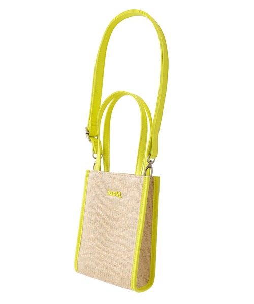 X-girl（エックスガール）の「2WAY MINI SHOULDER BAG（ショルダーバッグ・レディース・ブラック/イエロー・ONE SIZE）」の2枚目の写真