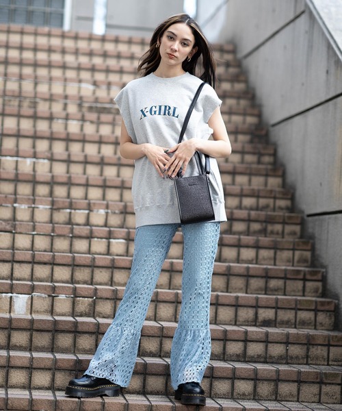 X-girl（エックスガール）の「2WAY MINI SHOULDER BAG（ショルダーバッグ・レディース・ブラック/イエロー・ONE SIZE）」の4枚目の写真