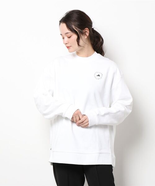 adidas by Stella McCartney(アディダスバイステラマッカートニー)の「【adidas by Stella McCartney】aSMC SPW CREW SWEAT(Tシャツ/カットソー・レディース・ホワイト・MEDIUM/SMALL)」の1枚目の写真