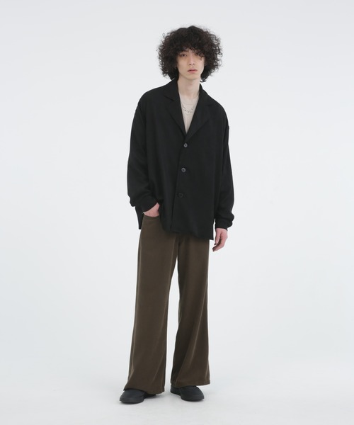 Iroquois（イロコイ）の「ECO SUEDE BIG SH（シャツ/ブラウス・メンズ・ベージュ/ブラック/ワインレッド・2/3/1）」の14枚目の写真