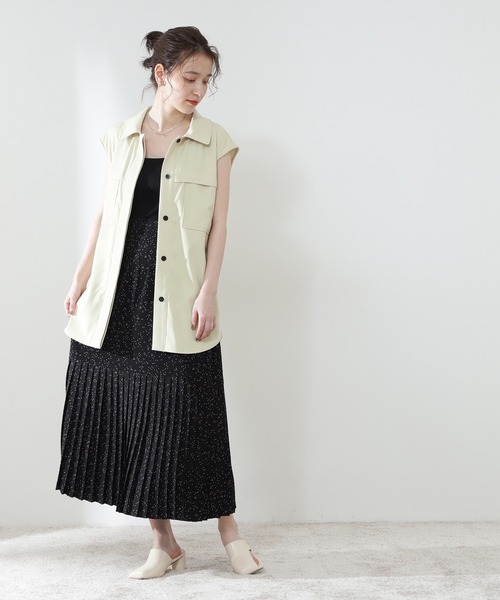 N.（N. Natural Beauty Basic）（エヌエヌナチュラルビューティーベーシック）の「◆ベルト付ジレ（その他アウター・レディース・ブラウン/ベージュ/イエロー・MEDIUM）」の14枚目の写真