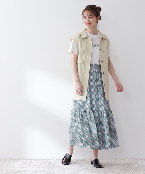 N.（N. Natural Beauty Basic）（エヌエヌナチュラルビューティーベーシック）の「◆ベルト付ジレ（その他アウター・レディース・ブラウン/ベージュ/イエロー・MEDIUM）」の22枚目の写真