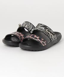 crocs クロックス CLSCANIMALREMIXSANDAL W クラシック クロックス アニマル リミックス サンダル 207847-0C4 BLACK/MULTI