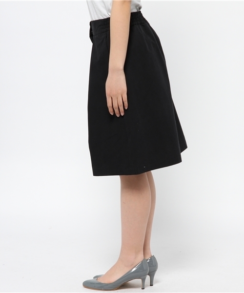 FRAMeWORK（フレームワーク）の「フロントオープン ギャザースカート。（スカート・レディース・ブラック/ホワイト/ベージュ/カーキ・36/38/40）」の9枚目の写真