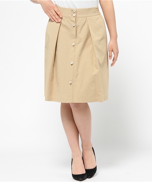 FRAMeWORK（フレームワーク）の「フロントオープン ギャザースカート。（スカート・レディース・ブラック/ホワイト/ベージュ/カーキ・36/38/40）」の21枚目の写真