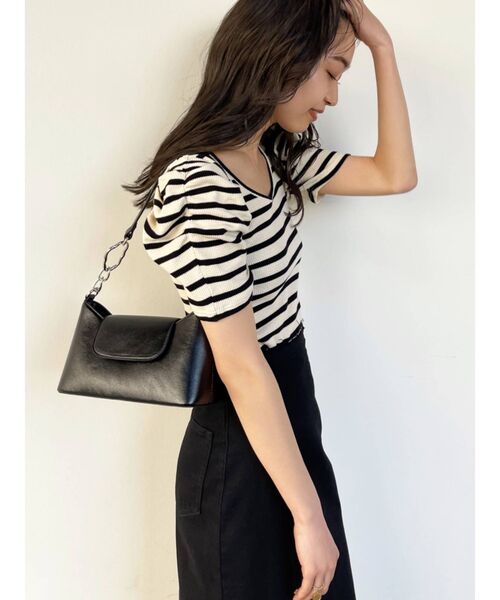 EMODA（エモダ）の「タックスリーブパフトップス（Tシャツ/カットソー・レディース・ホワイト/ブラック/ブルー/その他・FREE）」の22枚目の写真