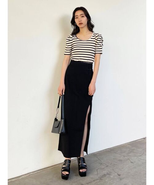 EMODA（エモダ）の「タックスリーブパフトップス（Tシャツ/カットソー・レディース・ホワイト/ブラック/ブルー/その他・FREE）」の15枚目の写真