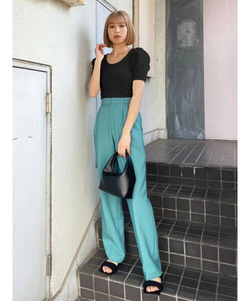 EMODA（エモダ）の「タックスリーブパフトップス（Tシャツ/カットソー・レディース・ホワイト/ブラック/ブルー/その他・FREE）」の16枚目の写真