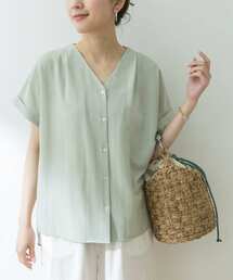 URBAN RESEARCH | エアリーVネック半袖シャツ(シャツ/ブラウス)