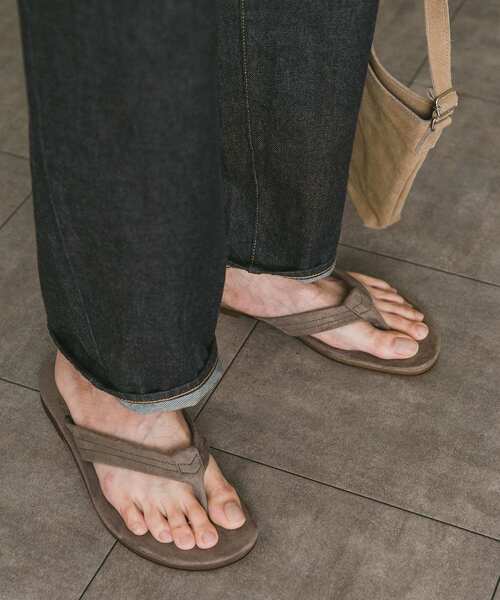 URBAN RESEARCH DOORS（アーバンリサーチドアーズ）の「Made in Japan トングサンダル（サンダル・メンズ・ブラック/ベージュ/グレー系その他・L/M）」の6枚目の写真