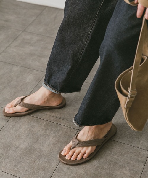 URBAN RESEARCH DOORS（アーバンリサーチドアーズ）の「Made in Japan トングサンダル（サンダル・メンズ・ブラック/ベージュ/グレー系その他・L/M）」の8枚目の写真