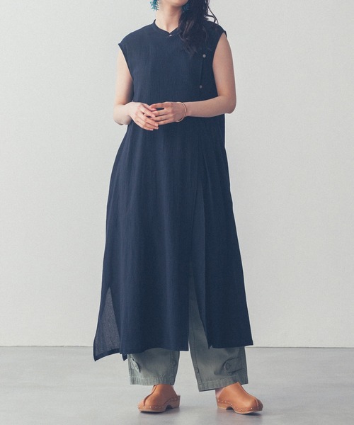 チャイナノースリーブワンピース