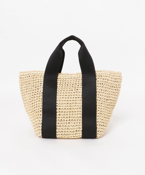 RODE SKO（ロデスコ）の「テープハンドルペーパートートバッグ（トートバッグ・レディース・グレー/ナチュラル・ONE）」の14枚目の写真