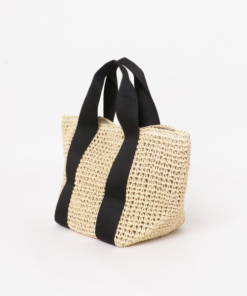 RODE SKO（ロデスコ）の「テープハンドルペーパートートバッグ（トートバッグ・レディース・グレー/ナチュラル・ONE）」の15枚目の写真