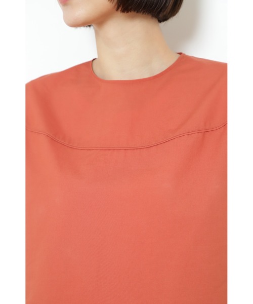 human woman（ヒューマンウーマン）の「◆ヨーク切替ノースリーブブラウス（シャツ/ブラウス・レディース・ホワイト/オレンジ/ベージュ系その他2・MEDIUM）」の13枚目の写真