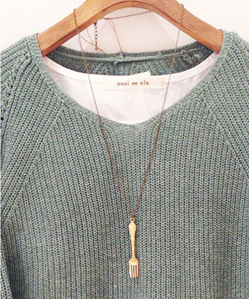 PUAL CE CIN（ピュアルセシン）の「スプーン＆フォークネックレス（ネックレス・レディース・その他1/その他2・FREE）」の3枚目の写真