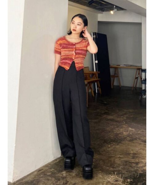 EMODA（エモダ）の「カラーストライプニット（ニット/セーター・レディース・ブラック/レッド/ブルー・FREE）」の11枚目の写真