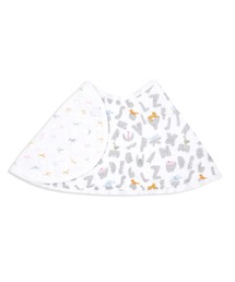 aden + anais essentials | モスリンバーピービブ1枚入り アルファベットアニマルズ EBBC10023 alphabet animals - animals burpy bib(スタイ/よだれかけ)