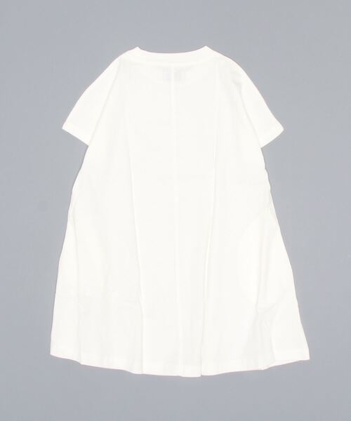 ARCH & LINE（アーチアンドライン）の「フレア半袖ワンピース G/D CANVAS FLARE DRESS（ワンピース・キッズ・オフホワイト/グレー・M/S）」の8枚目の写真